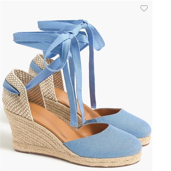 J. Crew Shoes - J. Crew Chambray Espadrilles Size 6